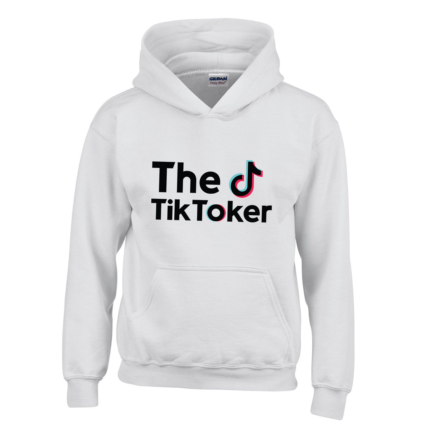 tik tok Fehér Gyerek Kapucnis Pulóver
