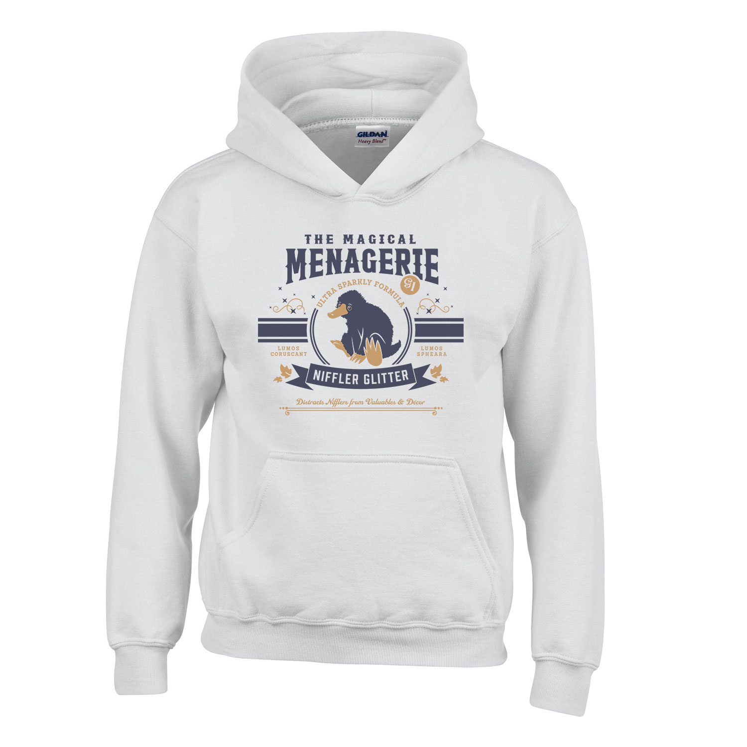furkász niffler Fehér Gyerek Kapucnis Pulóver