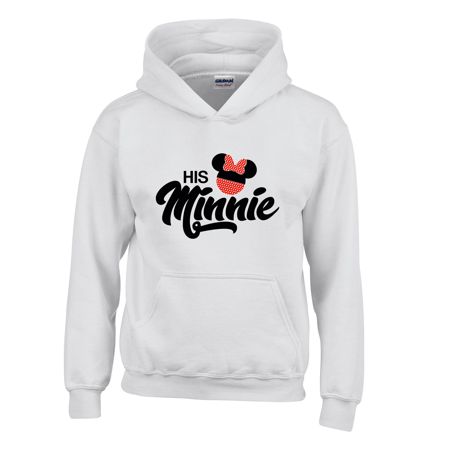 his minnie páros pároknak Fehér Gyerek Kapucnis Pulóver
