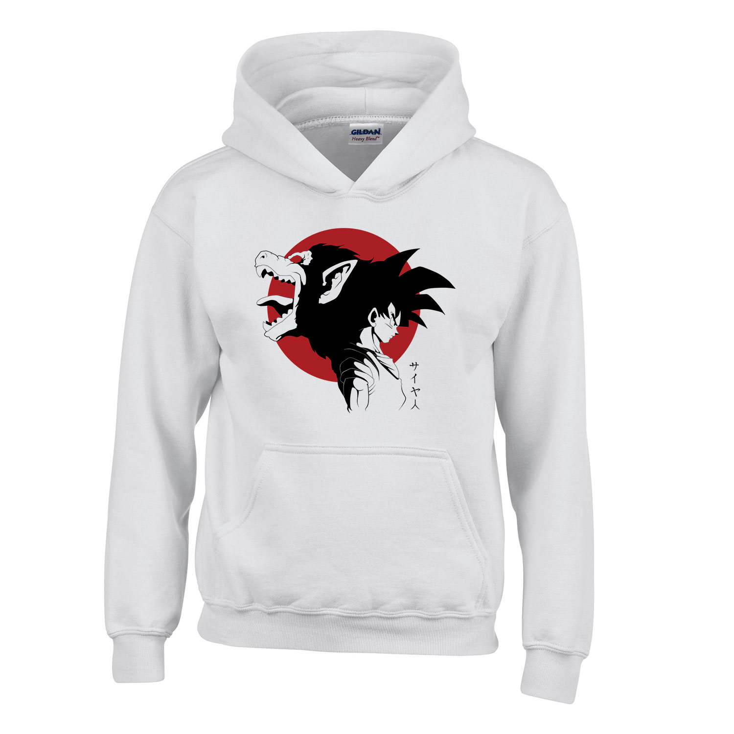 dragon ball son goku Fehér Gyerek Kapucnis Pulóver