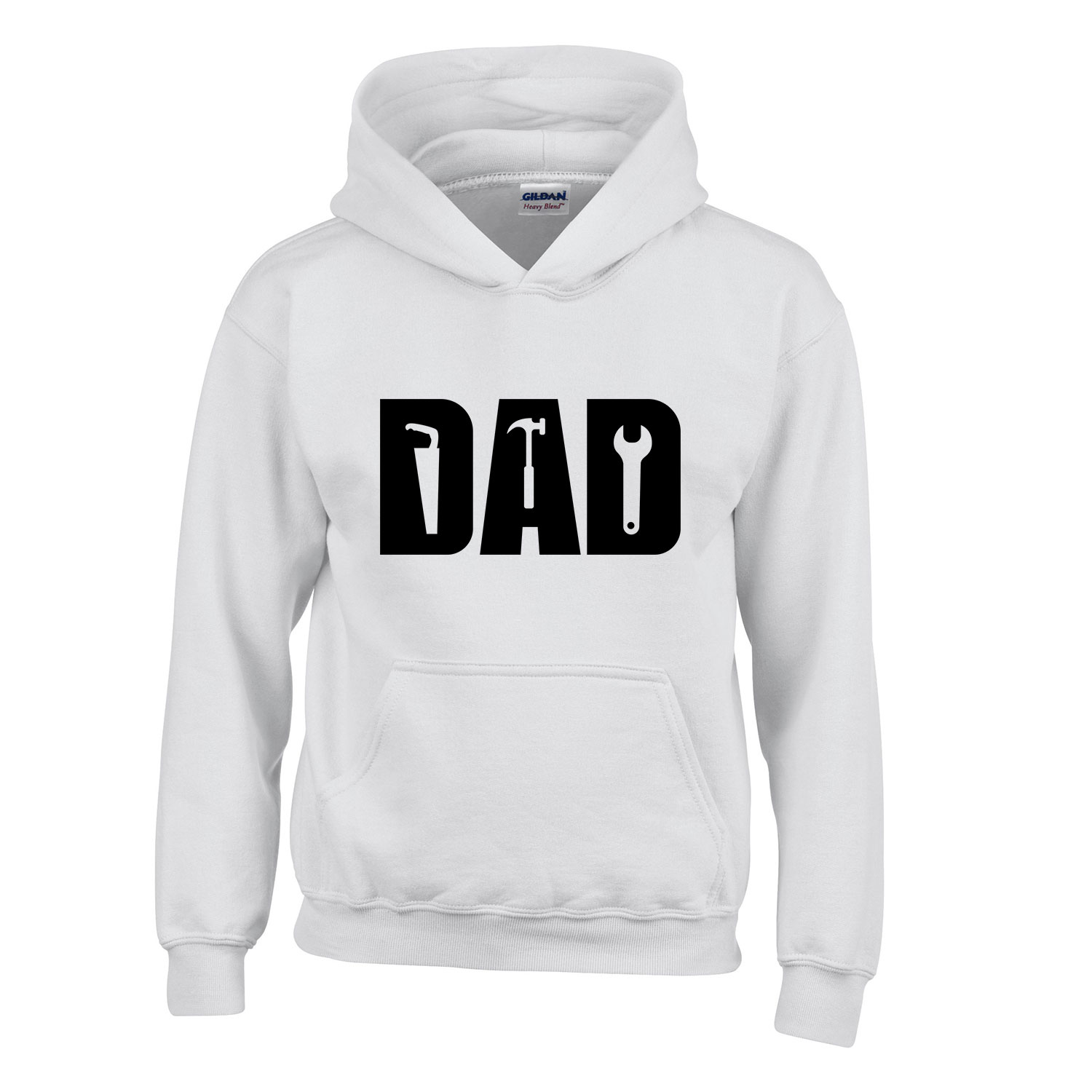 apa apáknak apák napja dad Fehér Gyerek Kapucnis Pulóver