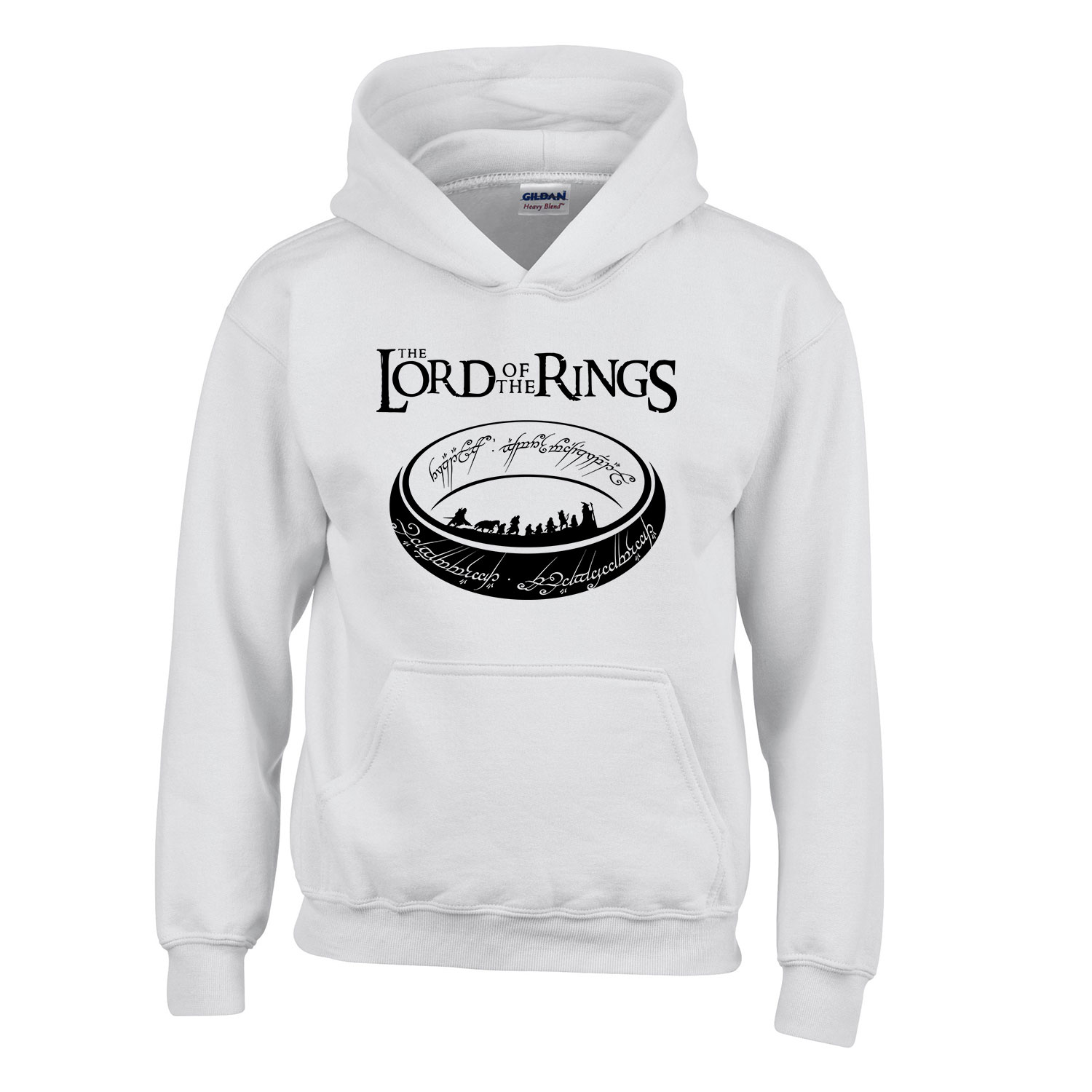 the lord of the rings gyűrűk ura Fehér Gyerek Kapucnis Pulóver