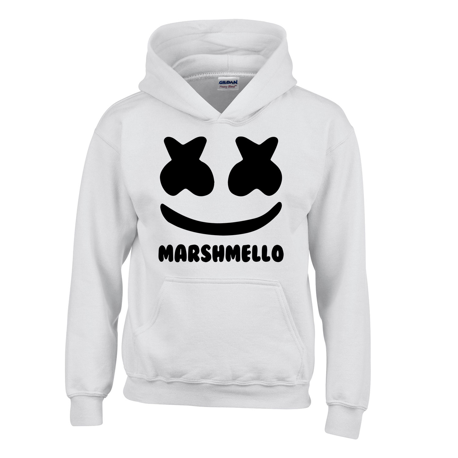 marshmello Fehér Gyerek Kapucnis Pulóver