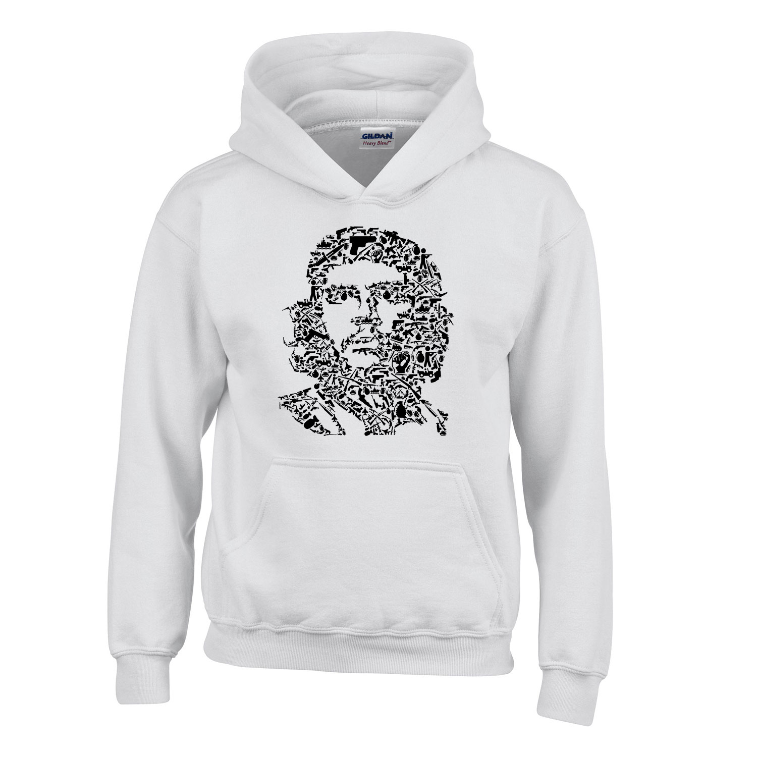 Che Guevara Fehér Gyerek Kapucnis Pulóver