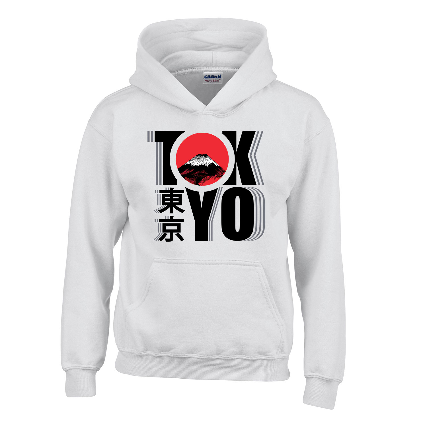 tokyo japán japan Fehér Gyerek Kapucnis Pulóver