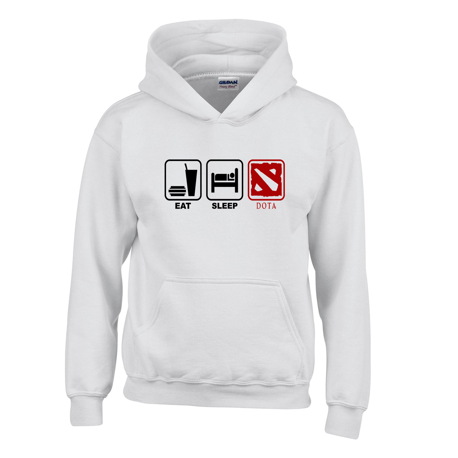 dota 2 Fehér Gyerek Kapucnis Pulóver
