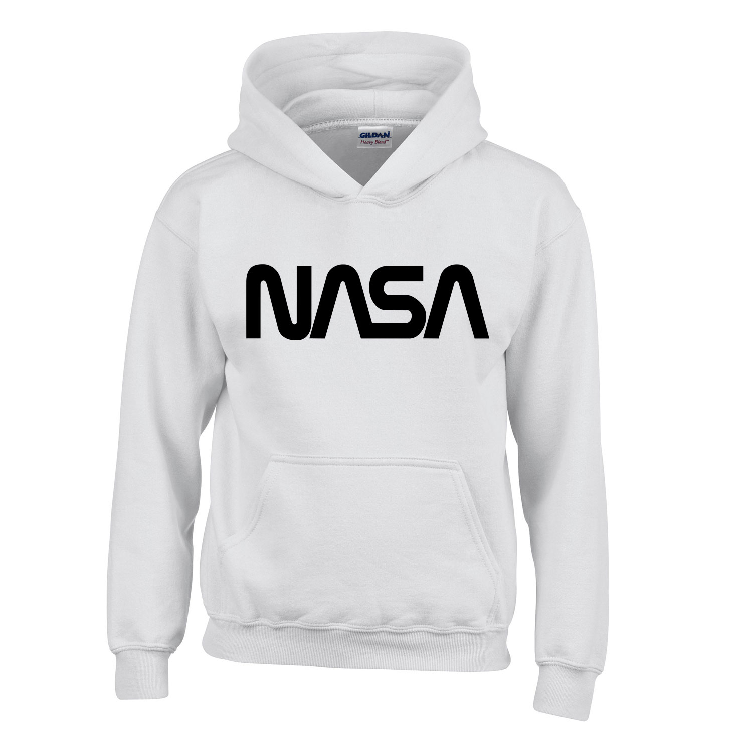 nasa Fehér Gyerek Kapucnis Pulóver