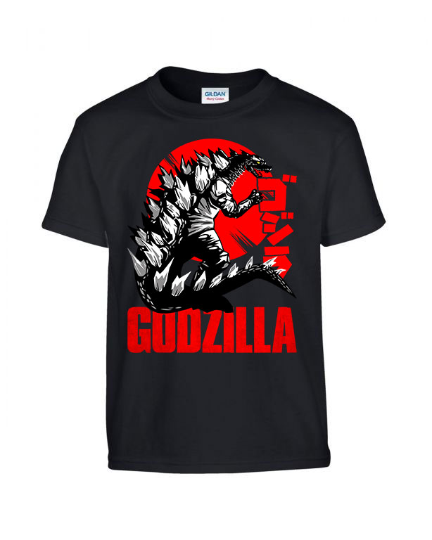 Godzilla Fekete Gyerek Póló