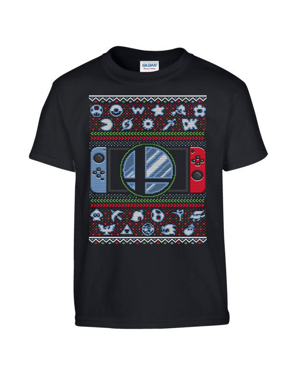 Nintendo Fekete Gyerek Póló