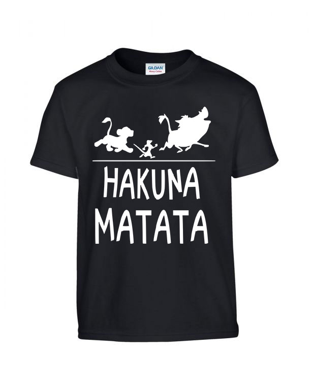hakuna matata oroszlánkirály Fekete Gyerek Póló