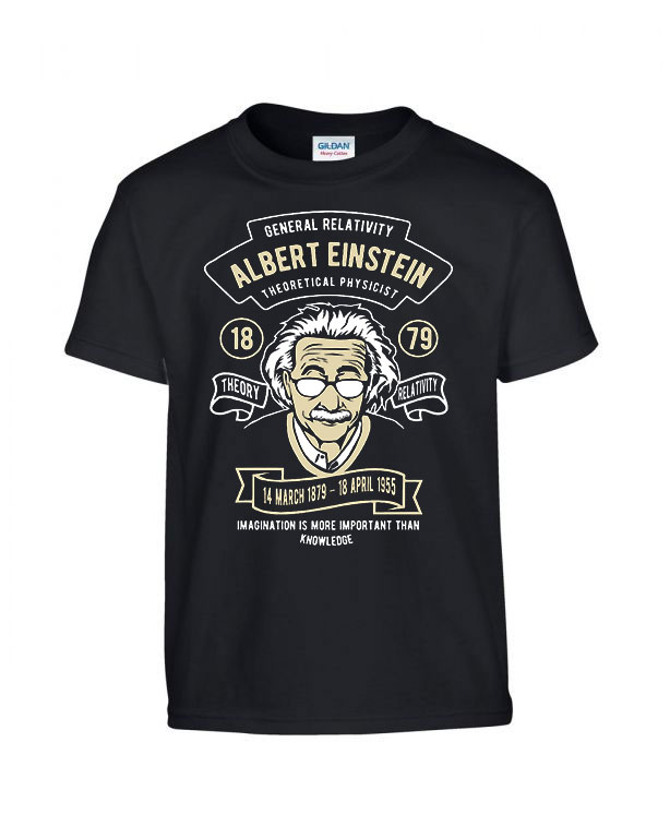 Albert Einstein Fekete Gyerek Póló