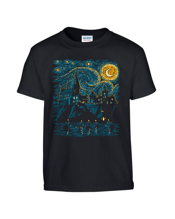 harry potter roxfort hogwarts Fekete Gyerek Póló