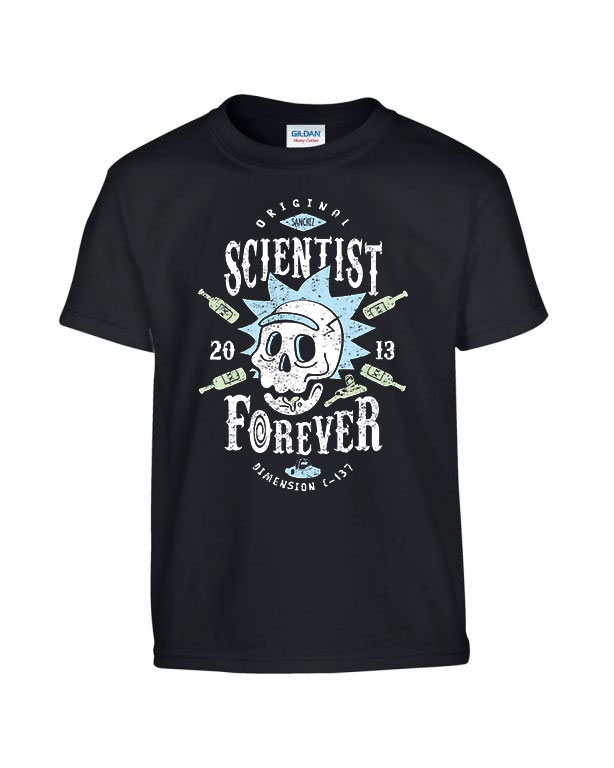 rick és morty Fekete Gyerek Póló