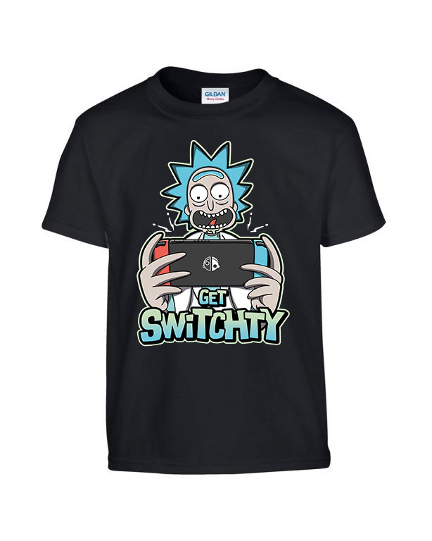 rick és morty Fekete Gyerek Póló