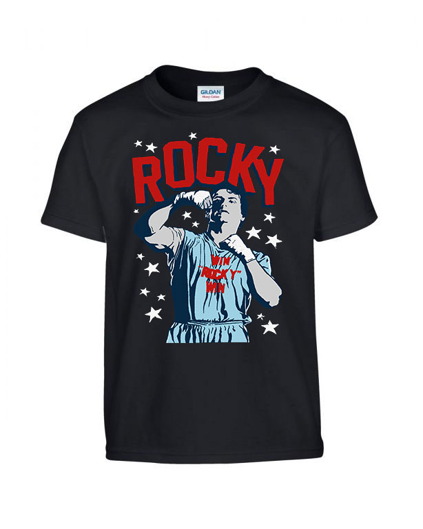 rocky Fekete Gyerek Póló