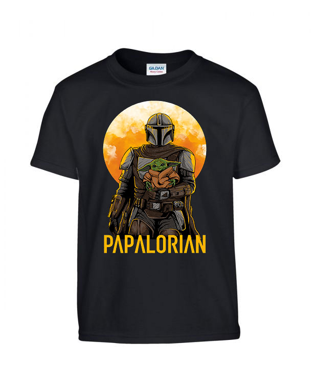 papalorian apák napja apáknak mandalorian Fekete Gyerek Póló