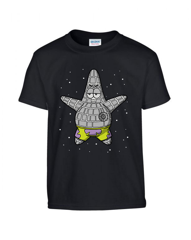 csillag patrik spongya bob Fekete Gyerek Póló