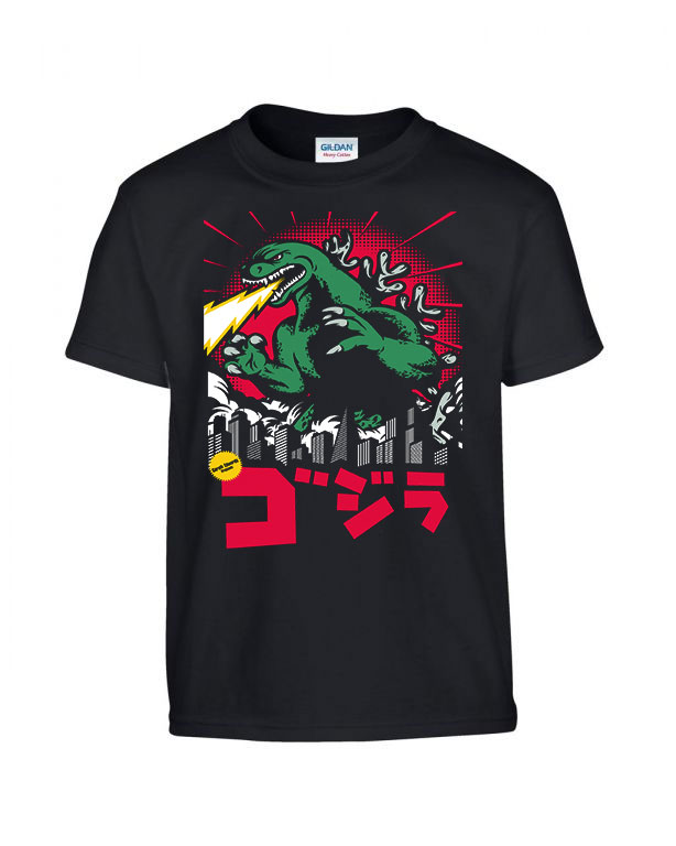 godzilla Fekete Gyerek Póló