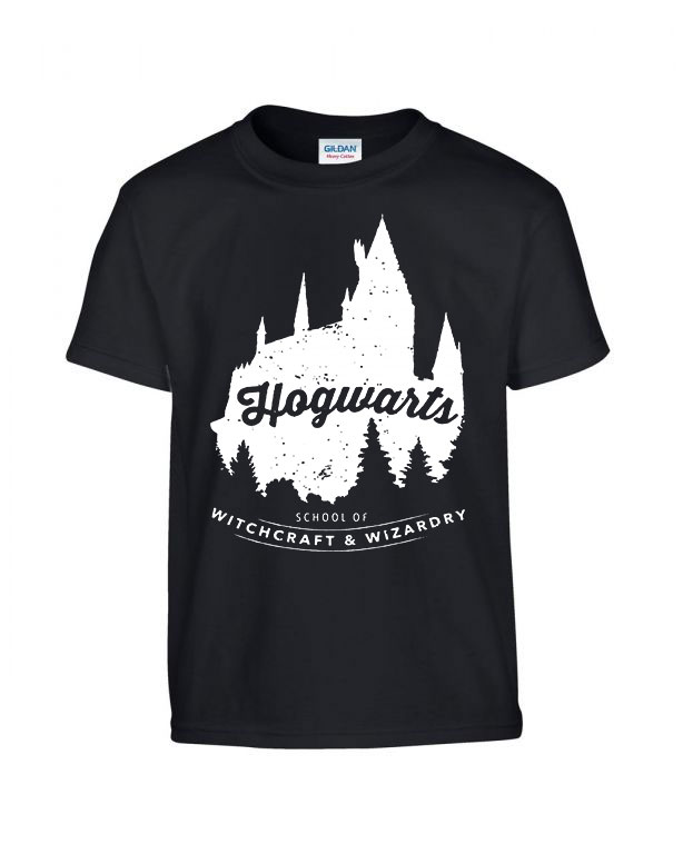 harry potter roxfort hogwarts Fekete Gyerek Póló