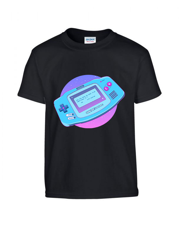 gameboy advance Fekete Gyerek Póló