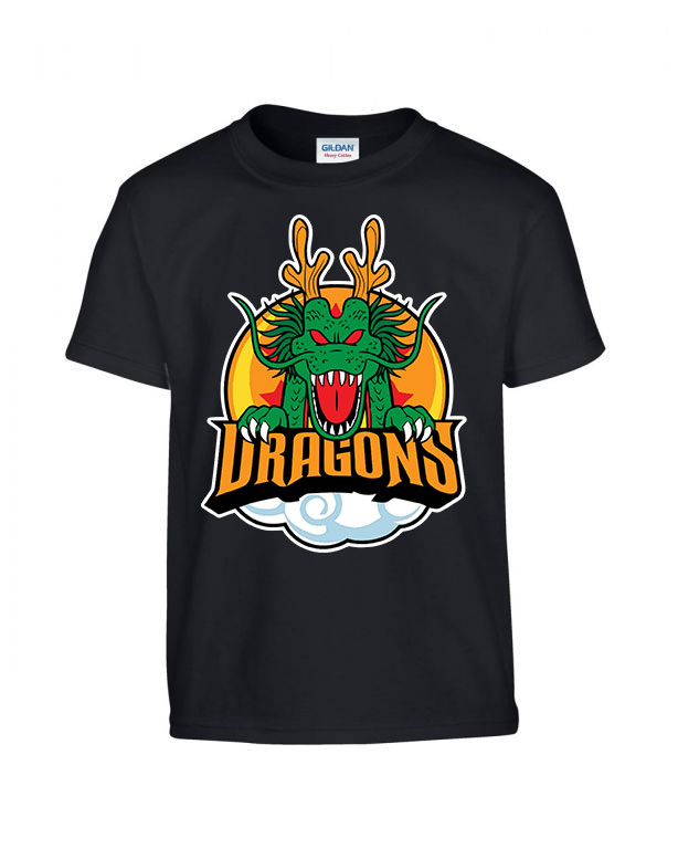 Dragons dragon ball shenlong Fekete Gyerek Póló