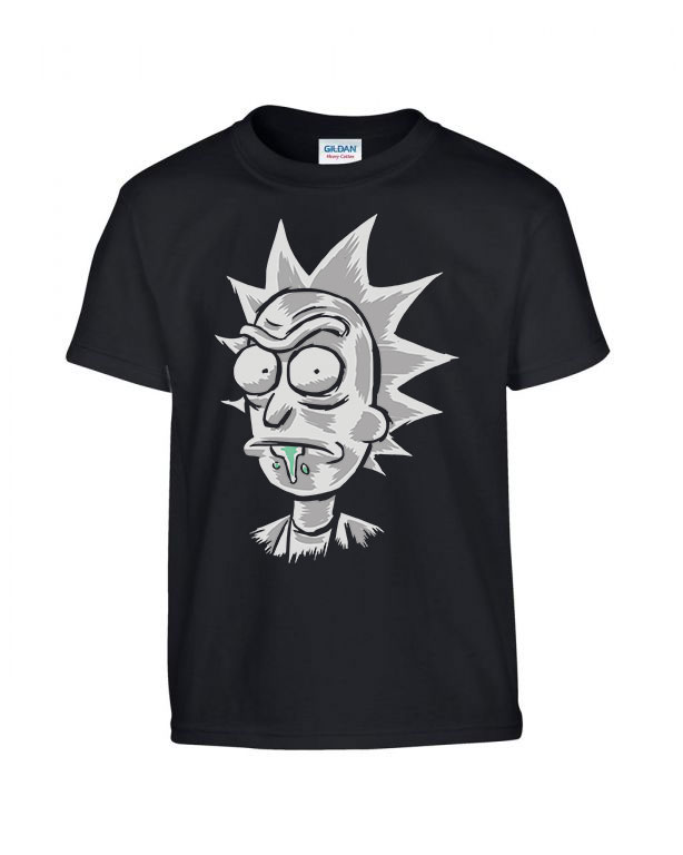 rick és morty Fekete Gyerek Póló