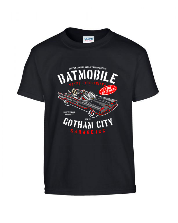 batman batmobile Fekete Gyerek Póló