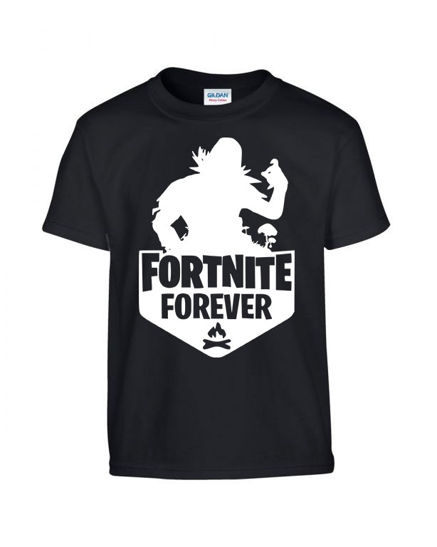 fortnite forever Fekete Gyerek Póló