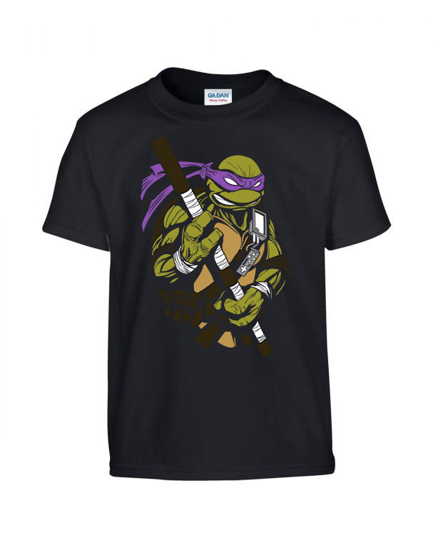 donatello tini ninja teknőcök tmnt Fekete Gyerek Póló