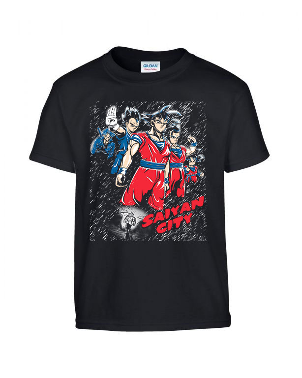 dragon ball son goku vegeta Fekete Gyerek Póló