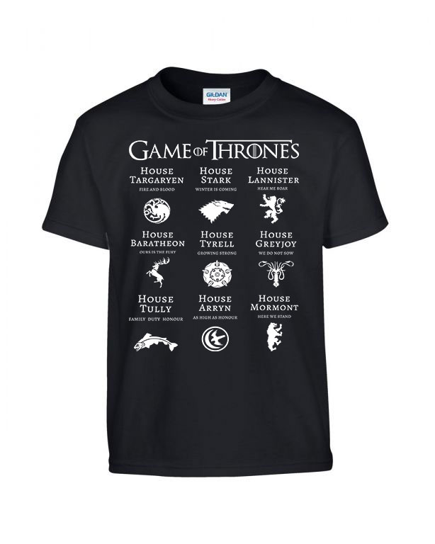 trónok harca game of thrones Fekete Gyerek Póló