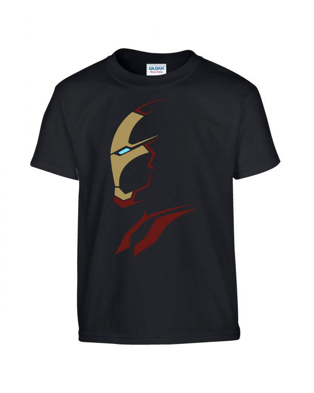 iron man vasember Fekete Gyerek Póló