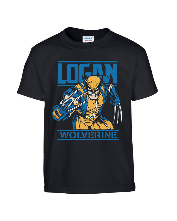 Logan wolverine x-men rozsomák Fekete Gyerek Póló