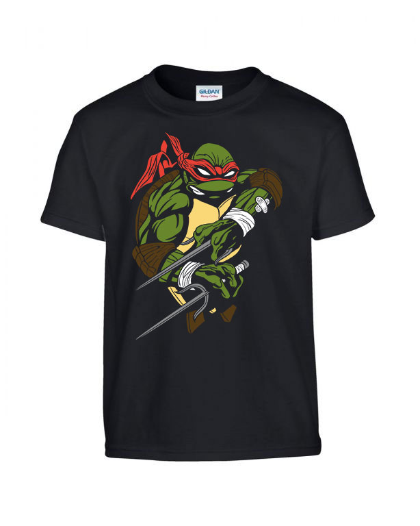 Raffaello tini ninja teknőcök tmnt Fekete Gyerek Póló