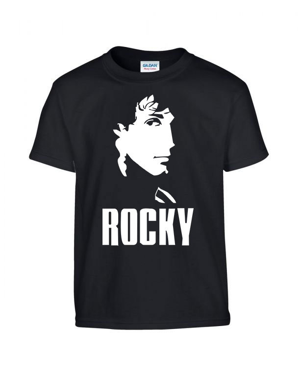 rocky Fekete Gyerek Póló
