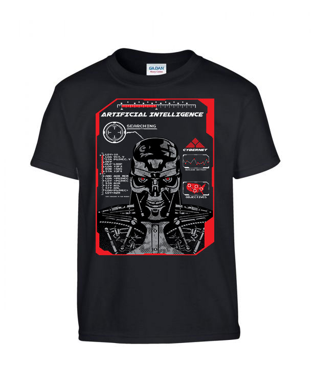 terminator skynet t800 Fekete Gyerek Póló
