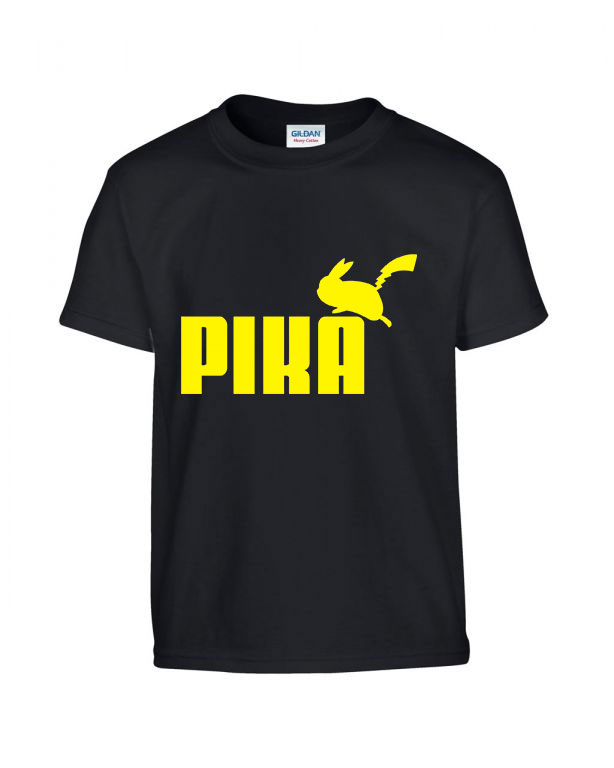 Pikachu Pokemon Fekete Gyerek Póló