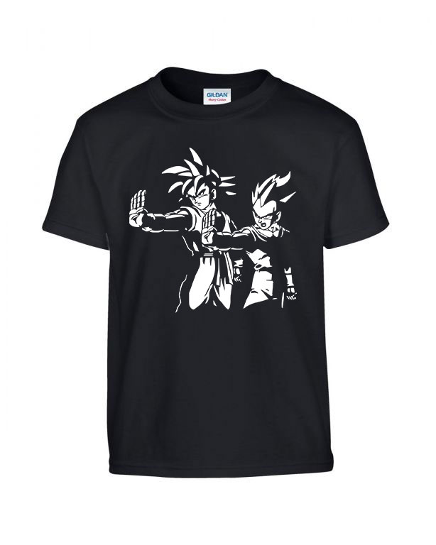 Dragon Ball Pulp Fiction Son Goku Fekete Gyerek Póló