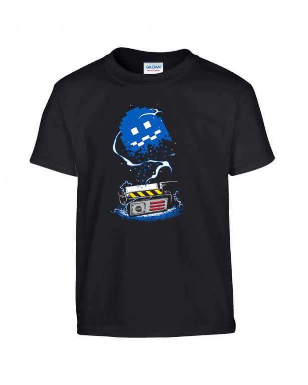 pac man ghost busters humor Fekete Gyerek Póló