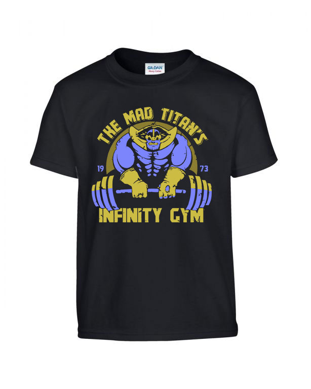 edzés kondi gym thanos Fekete Gyerek Póló