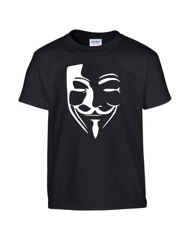 anonymus vendetta Fekete Gyerek Póló