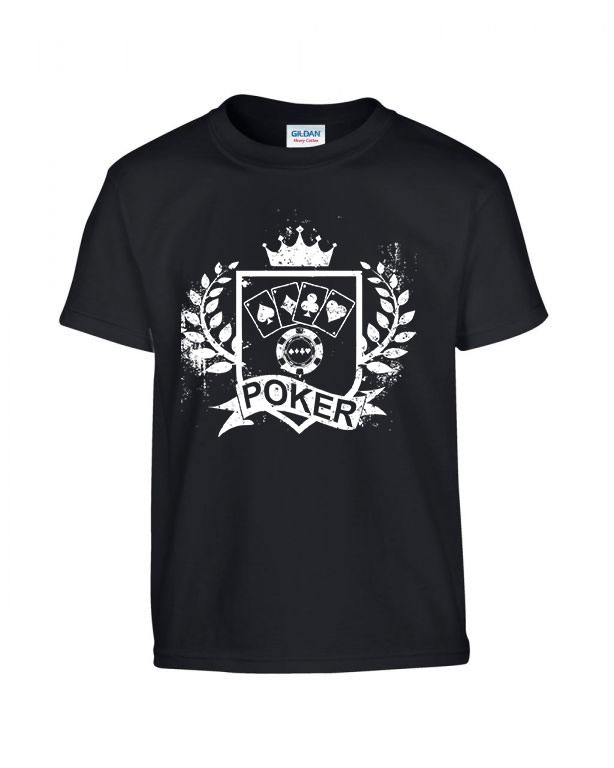 poker Fekete Gyerek Póló