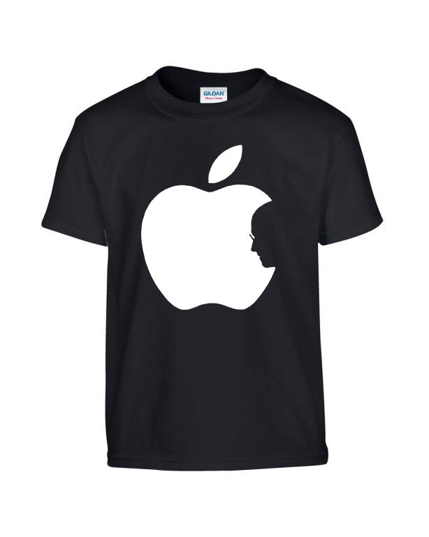 apple iphone steve jobs Fekete Gyerek Póló
