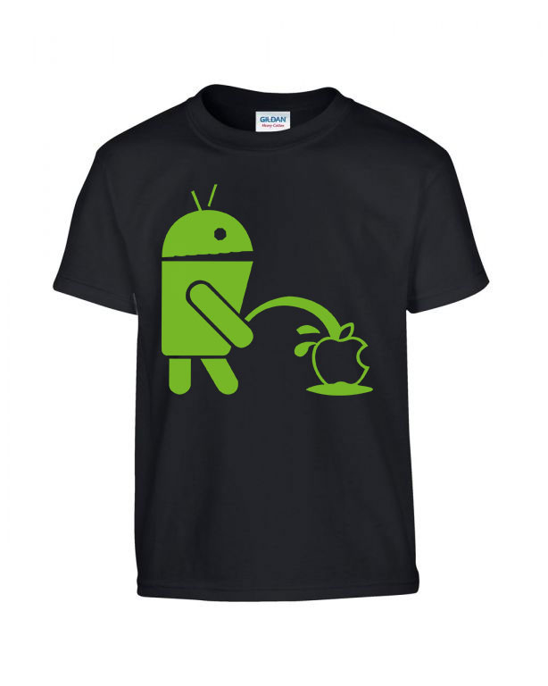 android humor Fekete Gyerek Póló