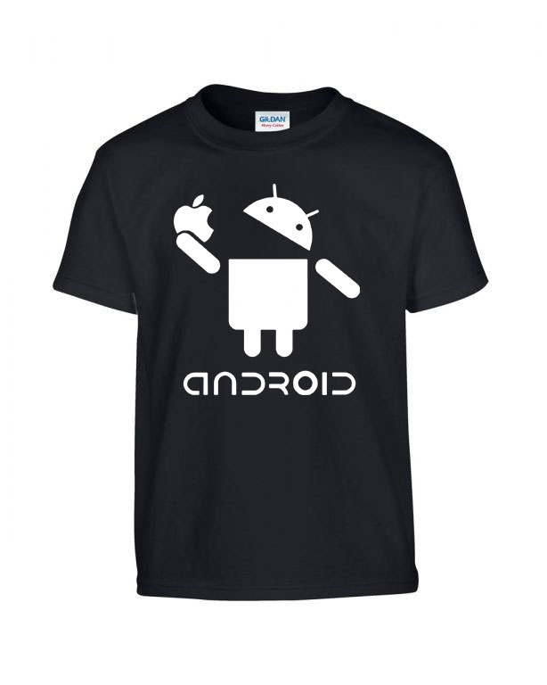 android humor Fekete Gyerek Póló