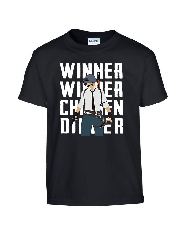 pubg winner winner chiken dinner Fekete Gyerek Póló