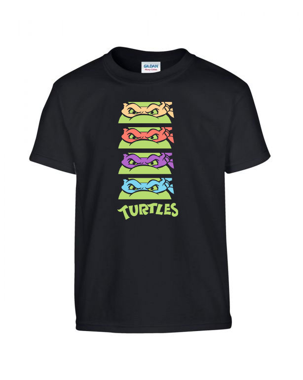 Tini Ninja Teknőcök tmnt Fekete Gyerek Póló