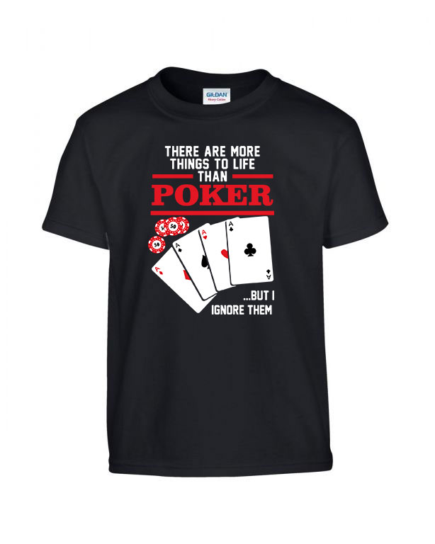 poker Fekete Gyerek Póló