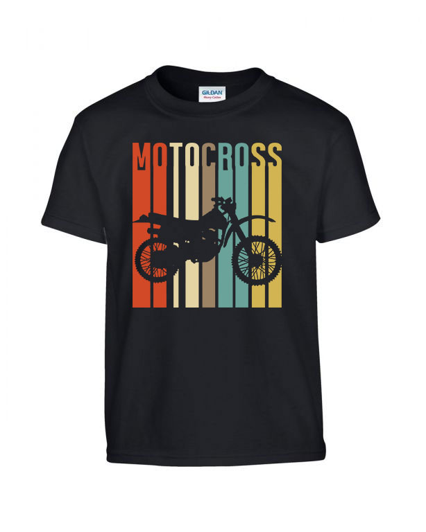 motocross motor motoros Fekete Gyerek Póló