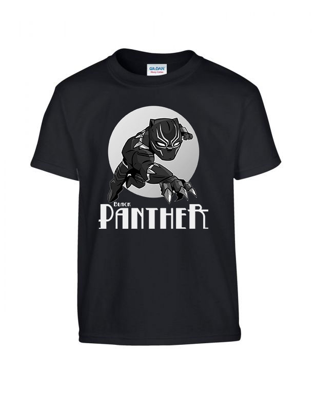 black panther fekete párduc bosszúállók avengers Fekete Gyerek Póló